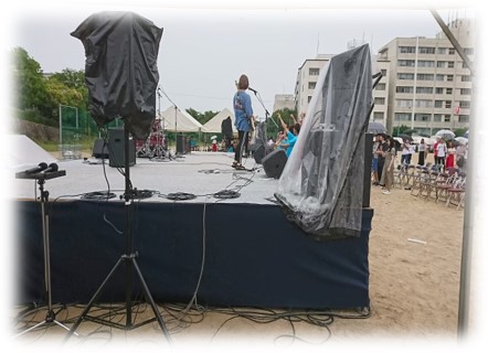 大学 夏祭り 盆踊り バンド演奏 仮装ファッションショー 音響