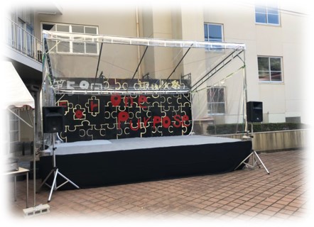 大学 学園祭 簡易ステージ施工 音響
